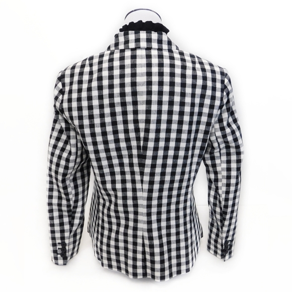 Contemporary Banana Republic Black & White Linen Blazer - Picture 5 of 5
